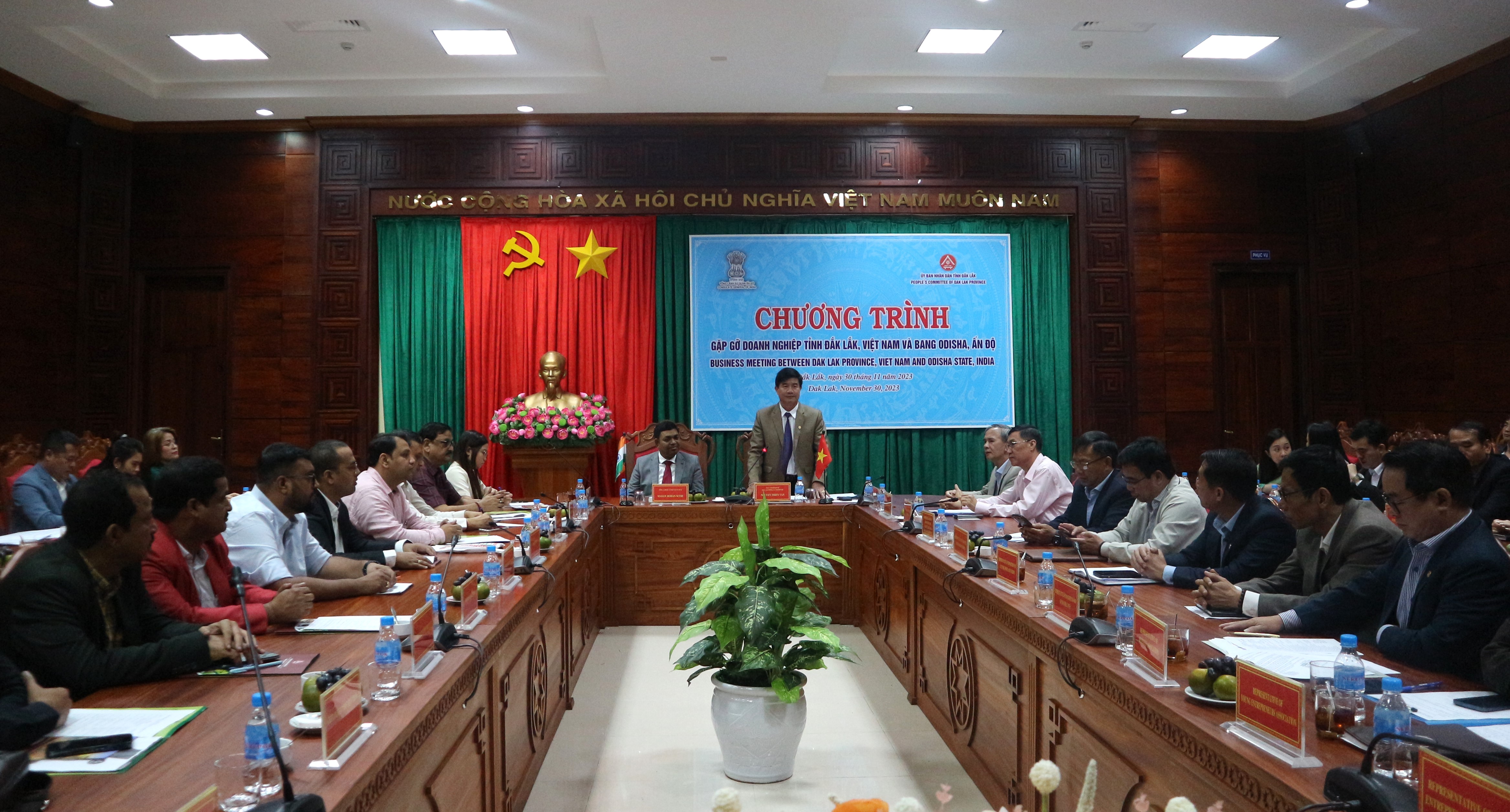 Chương trình gặp gỡ doanh nghiệp tỉnh Đắk Lắk và Bang Odisha - Ấn Độ